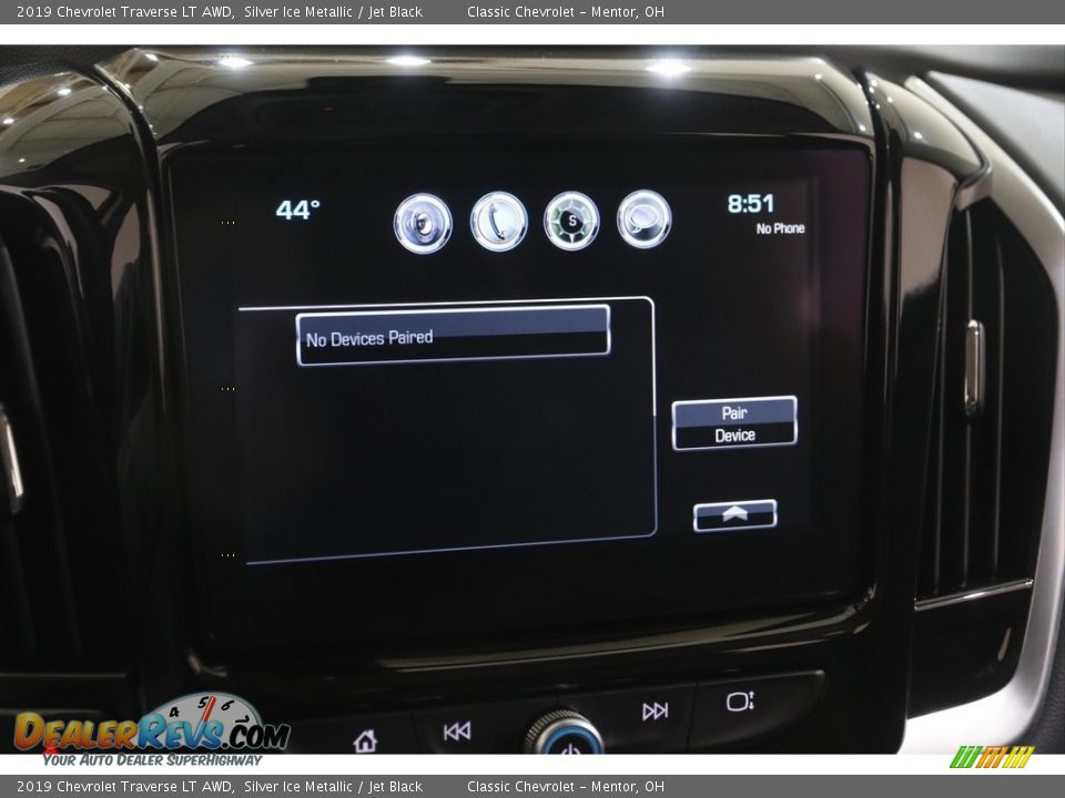 2019 Chevrolet Traverse LT AWD Silver Ice Metallic / Jet Black Photo #11
