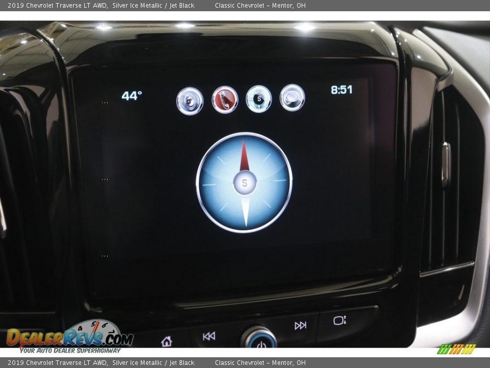 2019 Chevrolet Traverse LT AWD Silver Ice Metallic / Jet Black Photo #12
