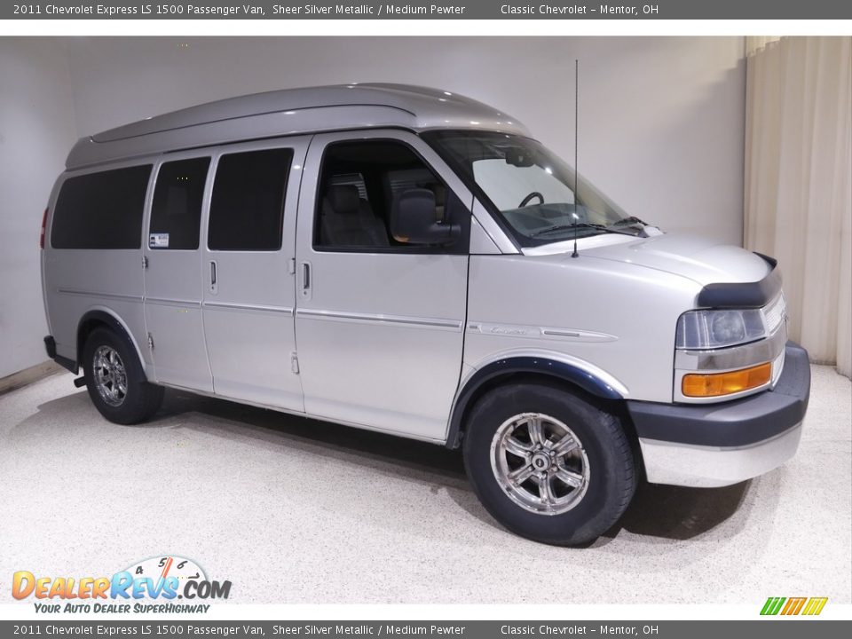 2011 Chevrolet Express LS 1500 Passenger Van Sheer Silver Metallic / Medium Pewter Photo #1