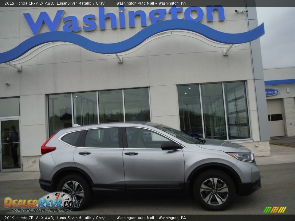 2019 Honda CR-V LX AWD Lunar Silver Metallic / Gray Photo #2