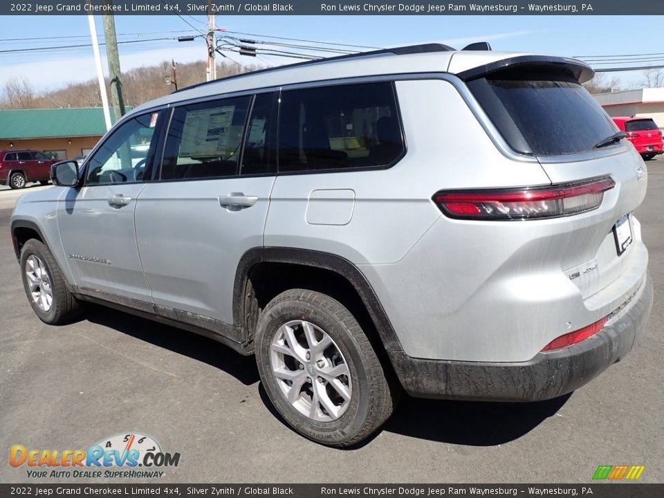 2022 Jeep Grand Cherokee L Limited 4x4 Silver Zynith / Global Black Photo #3