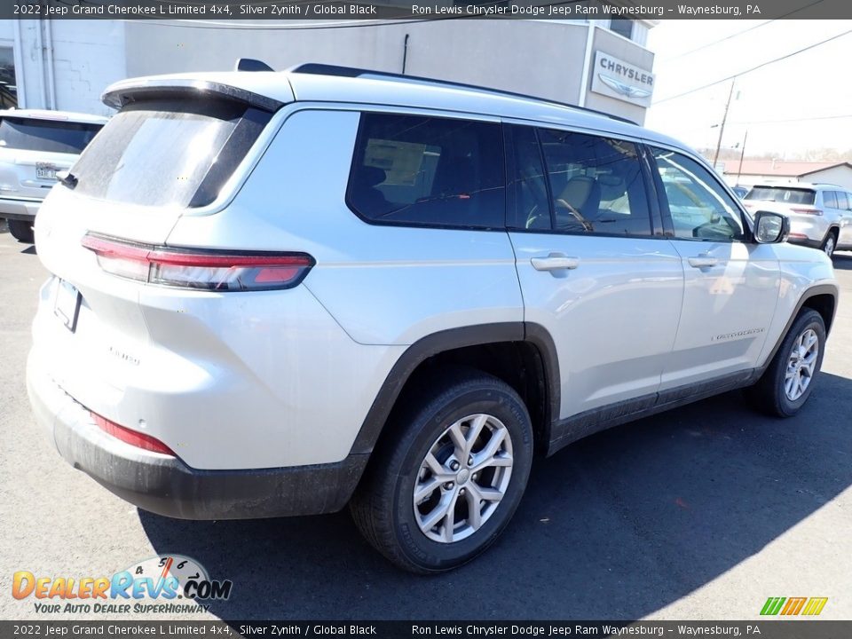 2022 Jeep Grand Cherokee L Limited 4x4 Silver Zynith / Global Black Photo #6