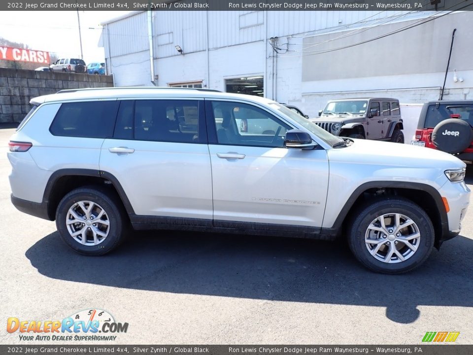 2022 Jeep Grand Cherokee L Limited 4x4 Silver Zynith / Global Black Photo #7