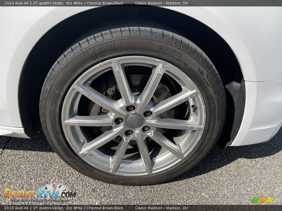 2014 Audi A4 2.0T quattro Sedan Ibis White / Chestnut Brown/Black Photo #7