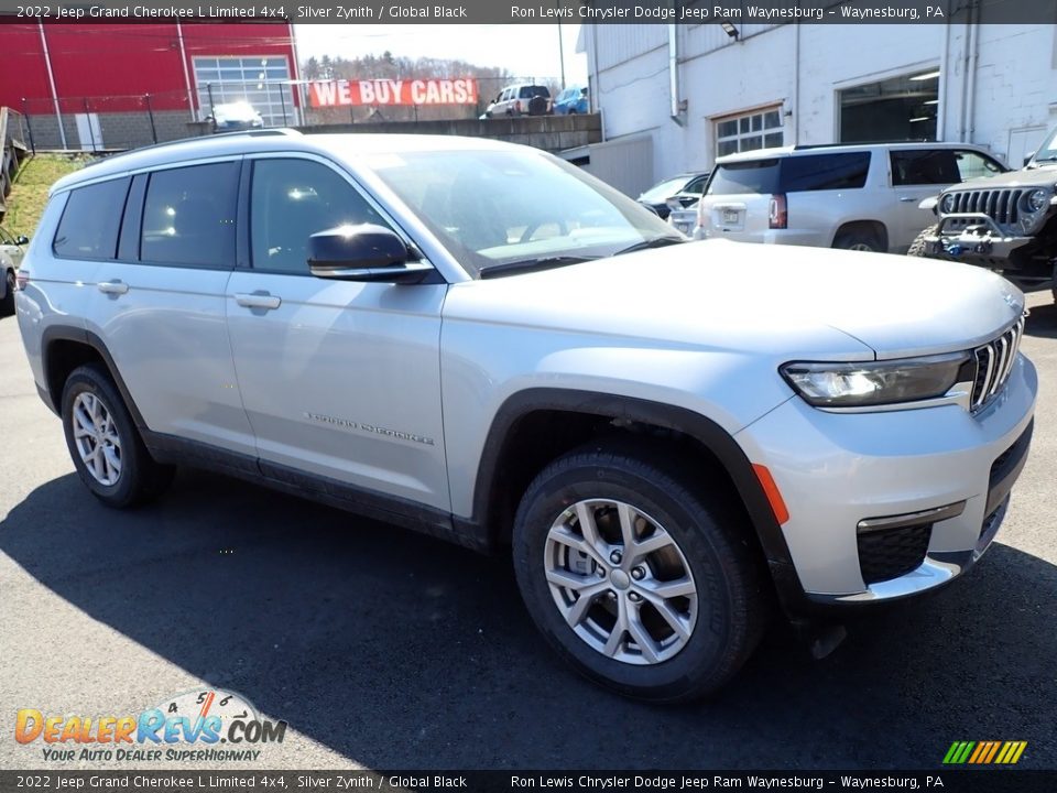 2022 Jeep Grand Cherokee L Limited 4x4 Silver Zynith / Global Black Photo #8