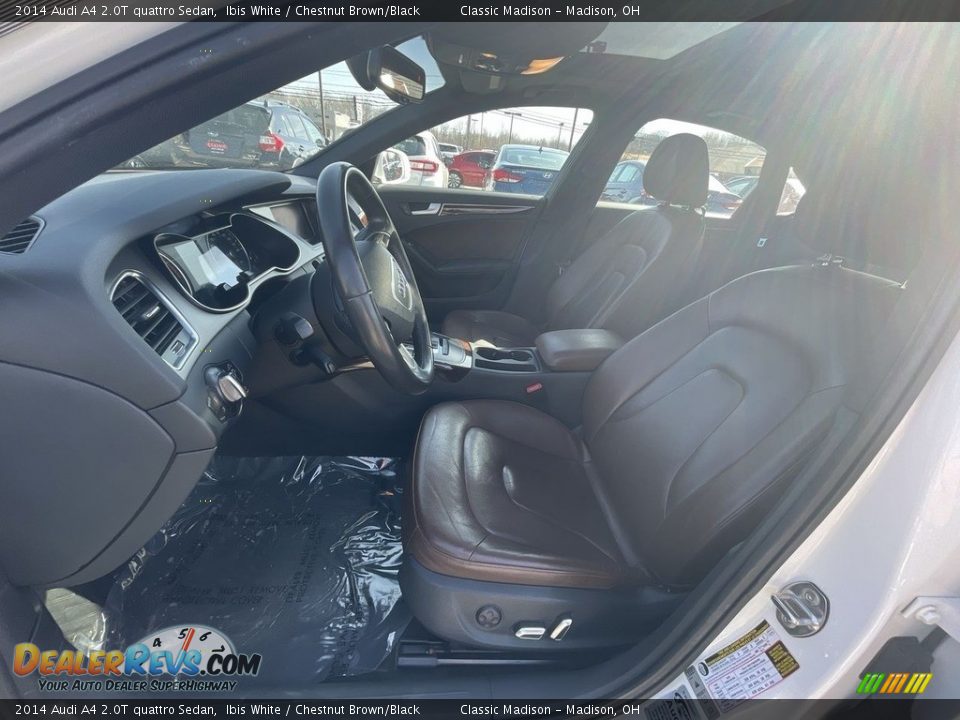 2014 Audi A4 2.0T quattro Sedan Ibis White / Chestnut Brown/Black Photo #8