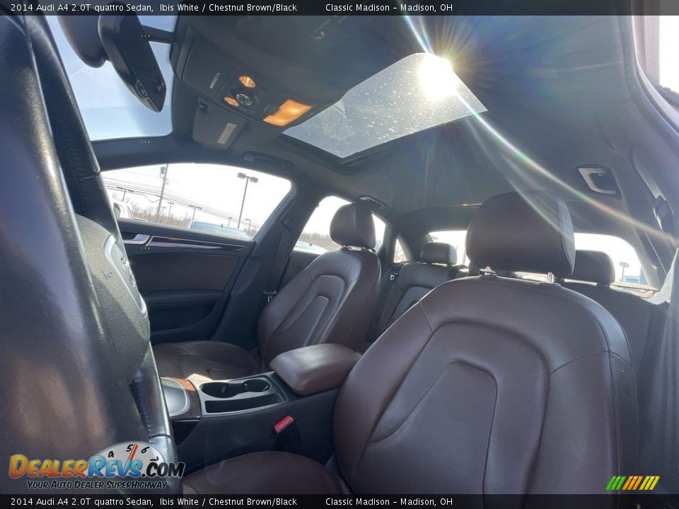 2014 Audi A4 2.0T quattro Sedan Ibis White / Chestnut Brown/Black Photo #9