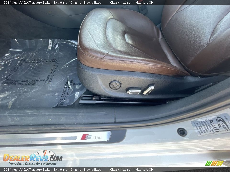 2014 Audi A4 2.0T quattro Sedan Ibis White / Chestnut Brown/Black Photo #10