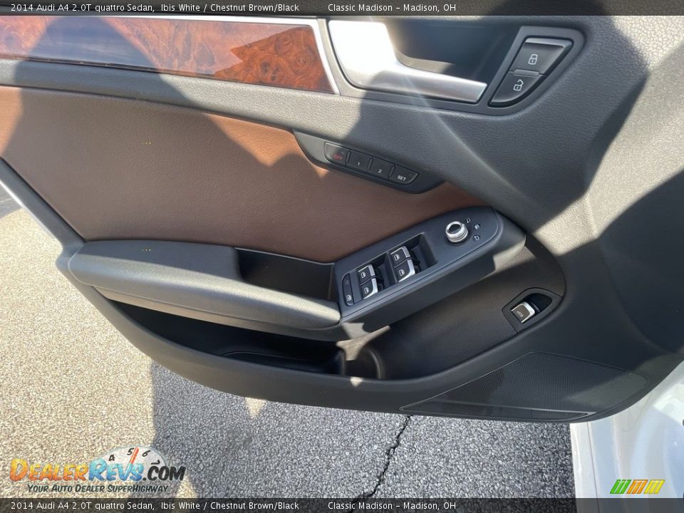 2014 Audi A4 2.0T quattro Sedan Ibis White / Chestnut Brown/Black Photo #11