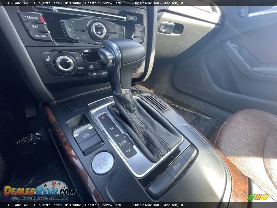 2014 Audi A4 2.0T quattro Sedan Ibis White / Chestnut Brown/Black Photo #16