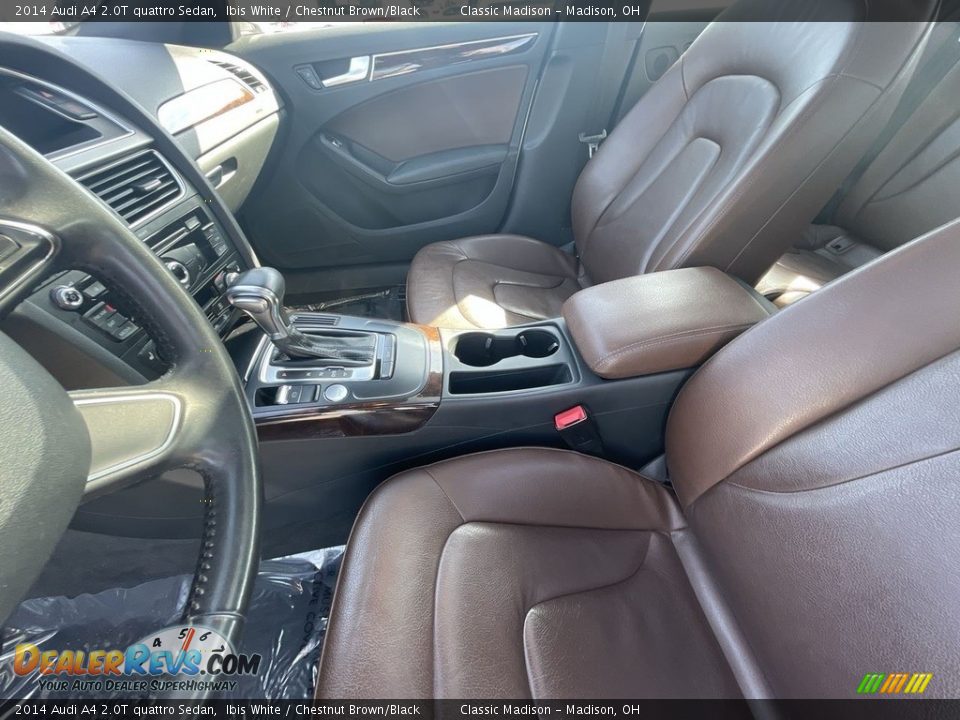 2014 Audi A4 2.0T quattro Sedan Ibis White / Chestnut Brown/Black Photo #17