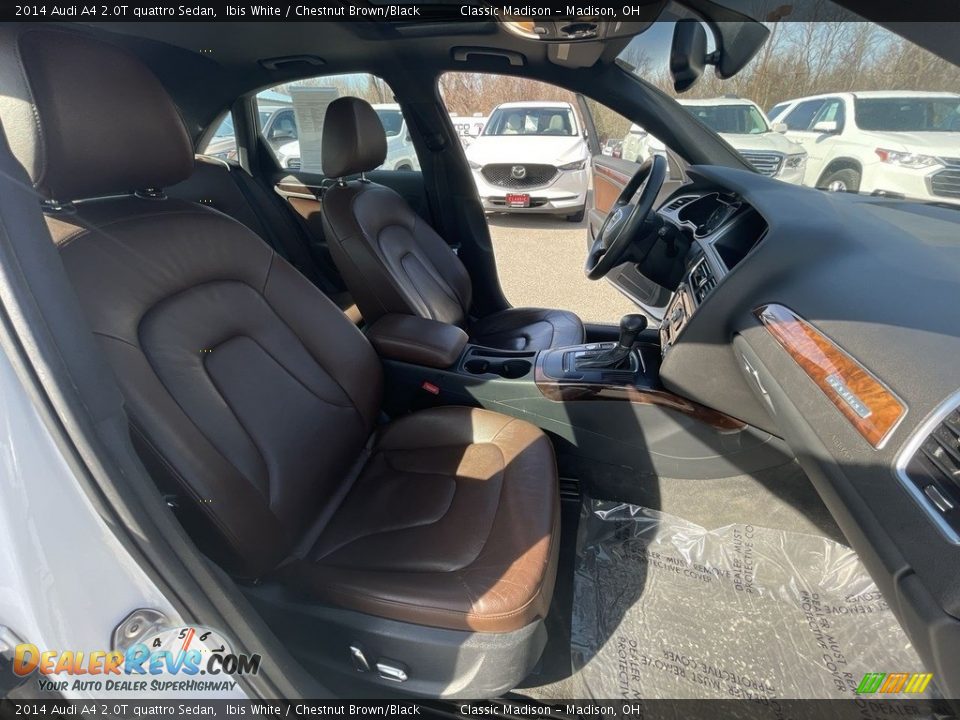 2014 Audi A4 2.0T quattro Sedan Ibis White / Chestnut Brown/Black Photo #19