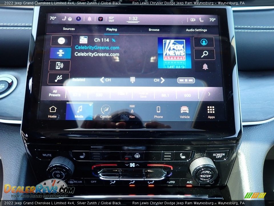 2022 Jeep Grand Cherokee L Limited 4x4 Silver Zynith / Global Black Photo #20