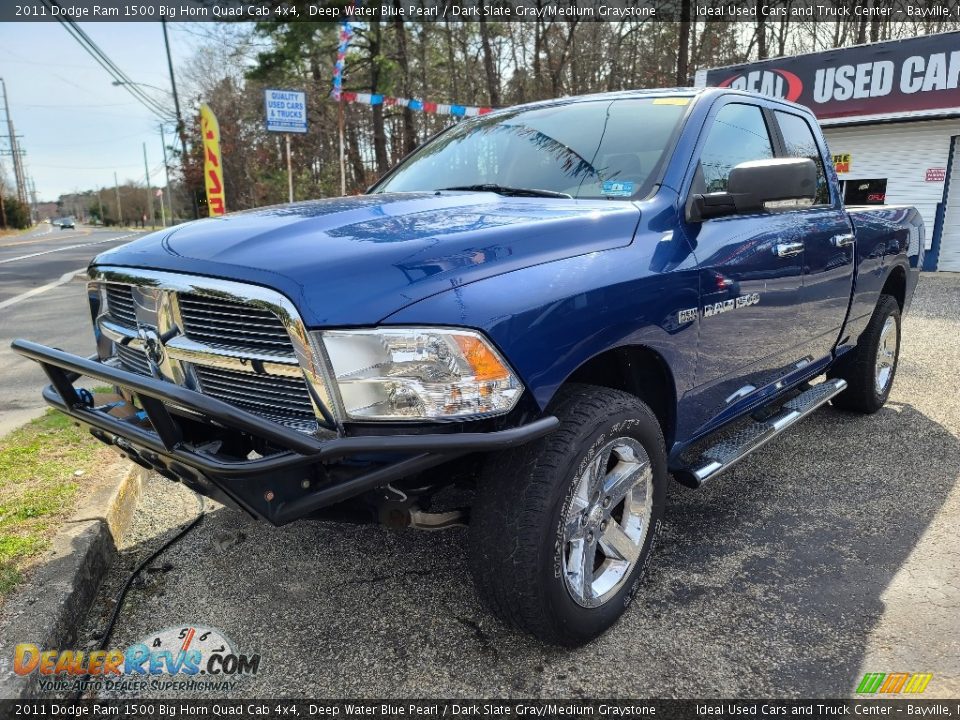 2011 Dodge Ram 1500 Big Horn Quad Cab 4x4 Deep Water Blue Pearl / Dark Slate Gray/Medium Graystone Photo #1