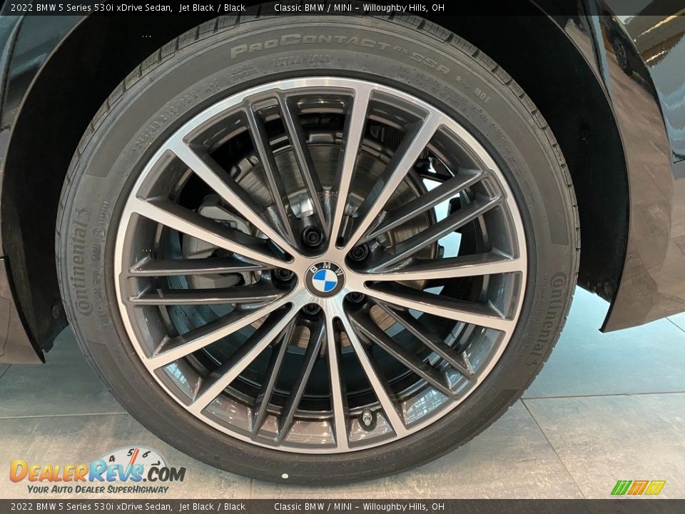 2022 BMW 5 Series 530i xDrive Sedan Jet Black / Black Photo #3