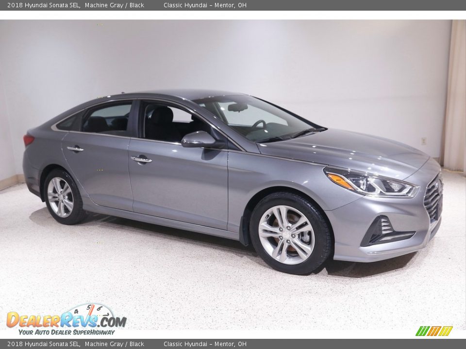 2018 Hyundai Sonata SEL Machine Gray / Black Photo #1