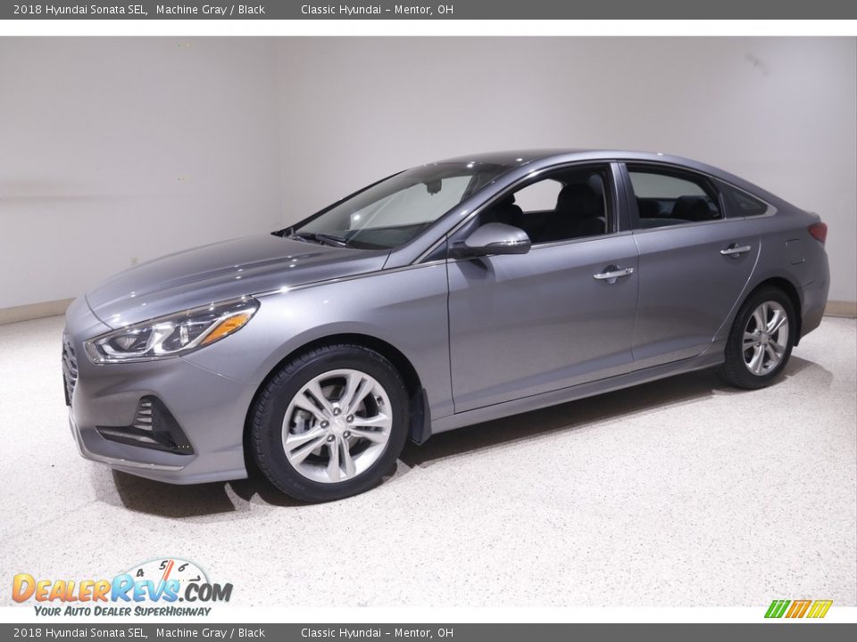 2018 Hyundai Sonata SEL Machine Gray / Black Photo #3