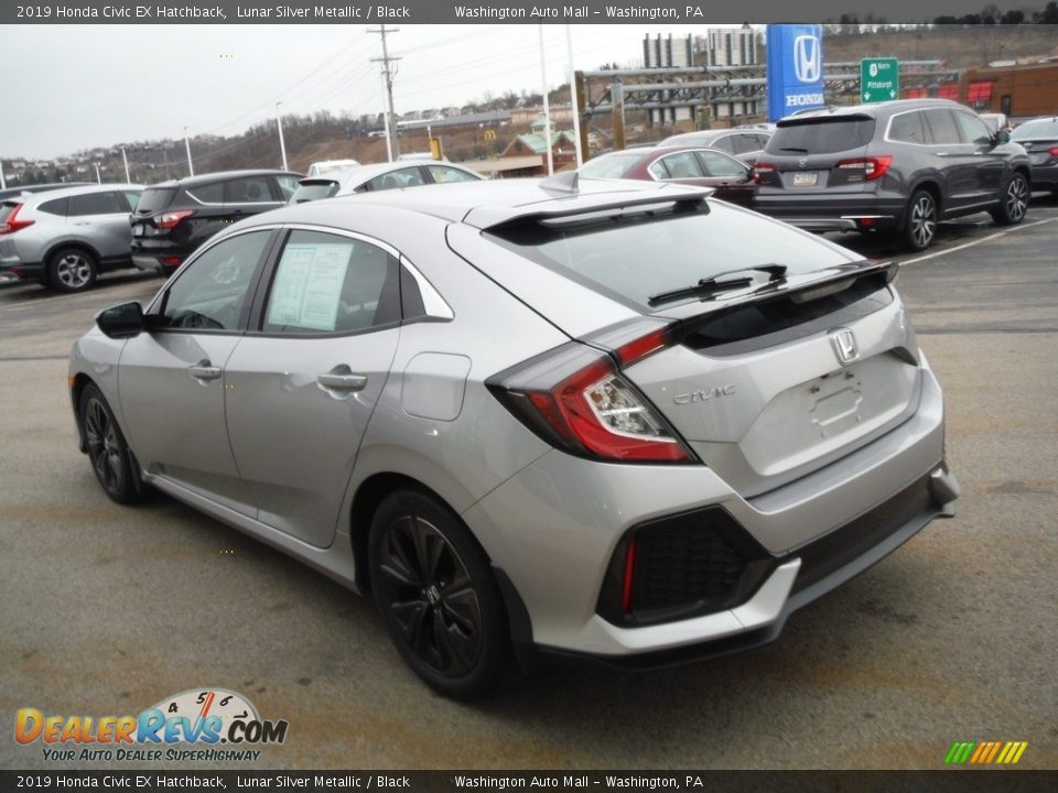 2019 Honda Civic EX Hatchback Lunar Silver Metallic / Black Photo #10