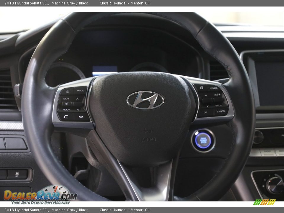 2018 Hyundai Sonata SEL Machine Gray / Black Photo #7