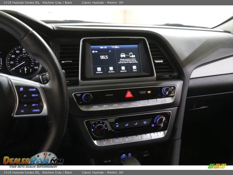 2018 Hyundai Sonata SEL Machine Gray / Black Photo #9