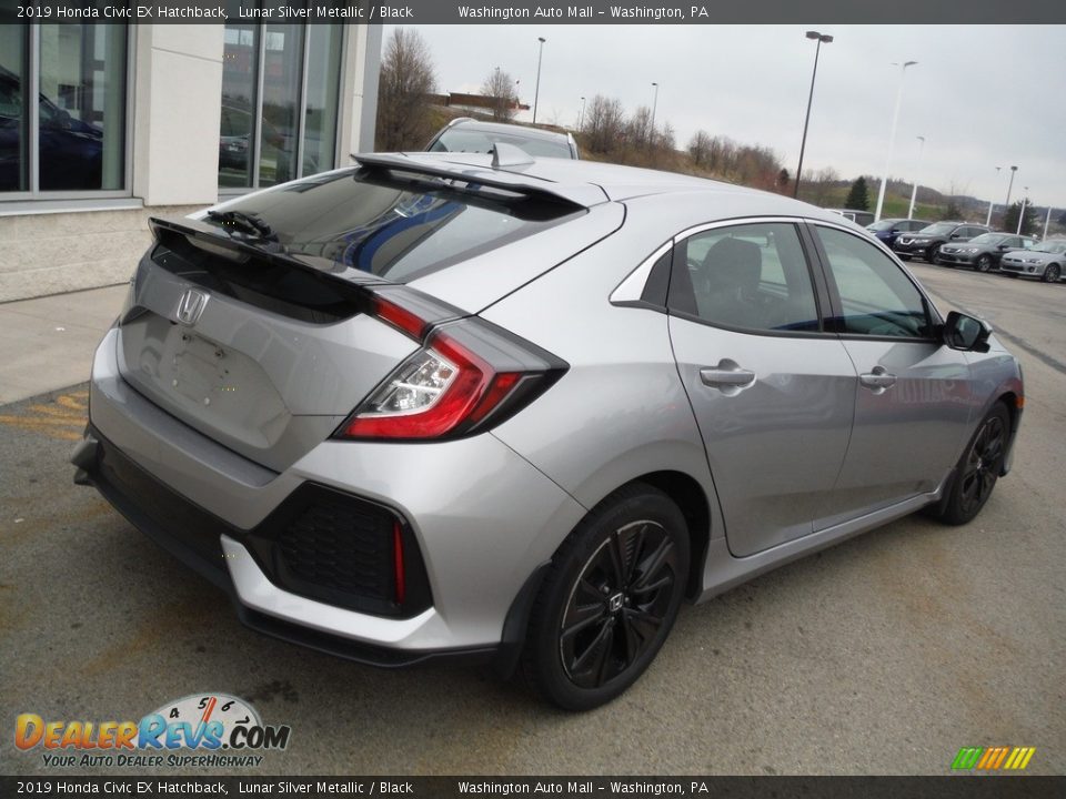 2019 Honda Civic EX Hatchback Lunar Silver Metallic / Black Photo #12