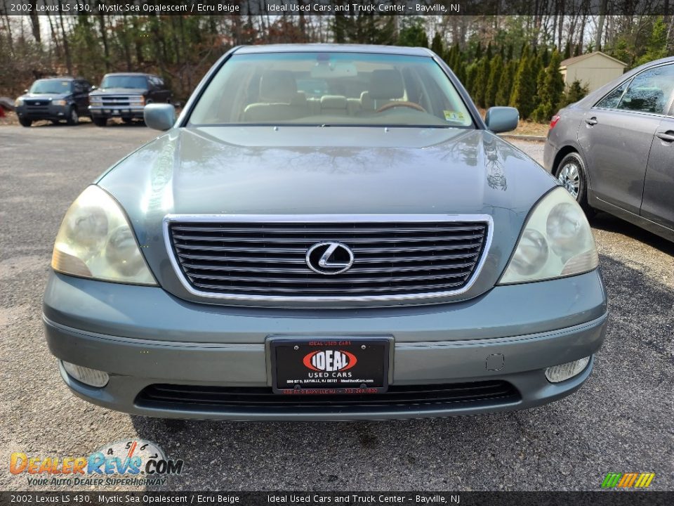 2002 Lexus LS 430 Mystic Sea Opalescent / Ecru Beige Photo #2