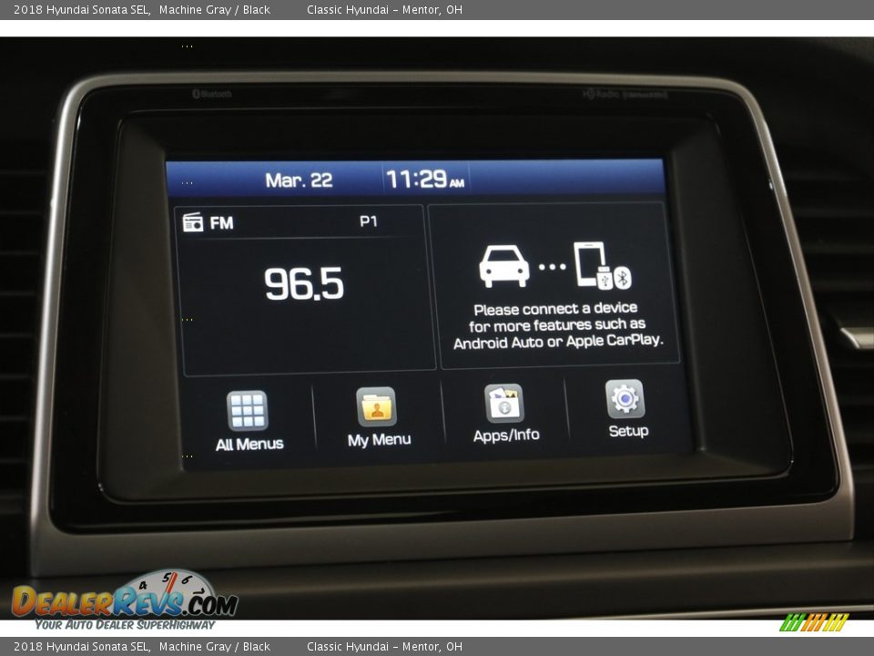 2018 Hyundai Sonata SEL Machine Gray / Black Photo #10