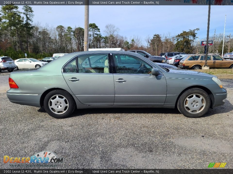 2002 Lexus LS 430 Mystic Sea Opalescent / Ecru Beige Photo #3