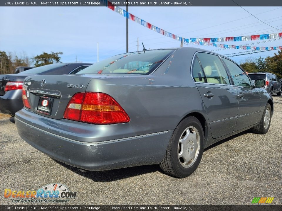 2002 Lexus LS 430 Mystic Sea Opalescent / Ecru Beige Photo #4