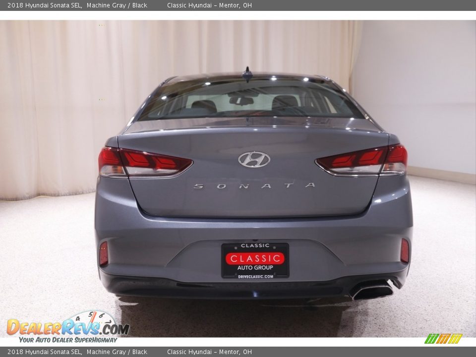 2018 Hyundai Sonata SEL Machine Gray / Black Photo #17