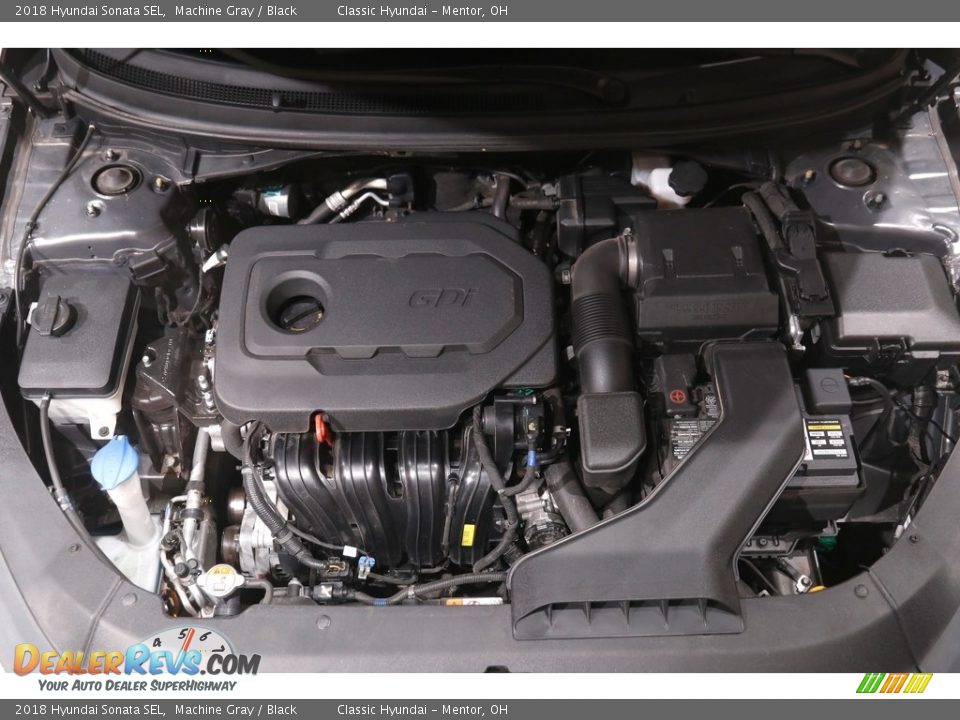 2018 Hyundai Sonata SEL Machine Gray / Black Photo #18