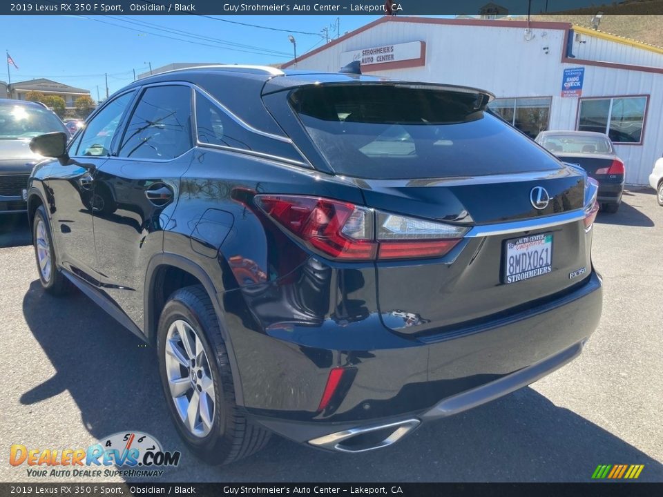 2019 Lexus RX 350 F Sport Obsidian / Black Photo #9