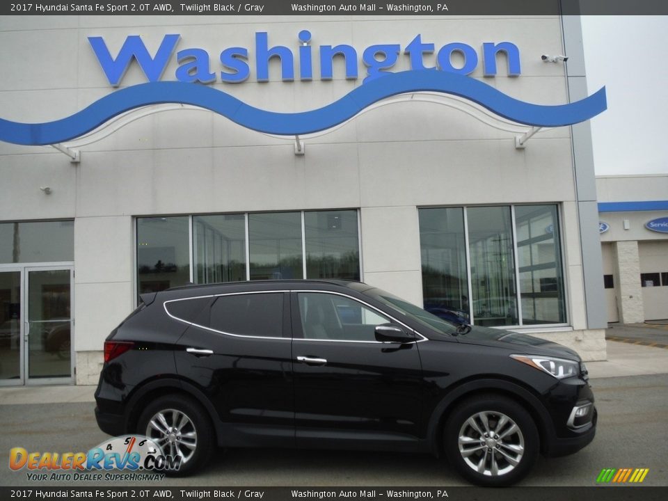 2017 Hyundai Santa Fe Sport 2.0T AWD Twilight Black / Gray Photo #1