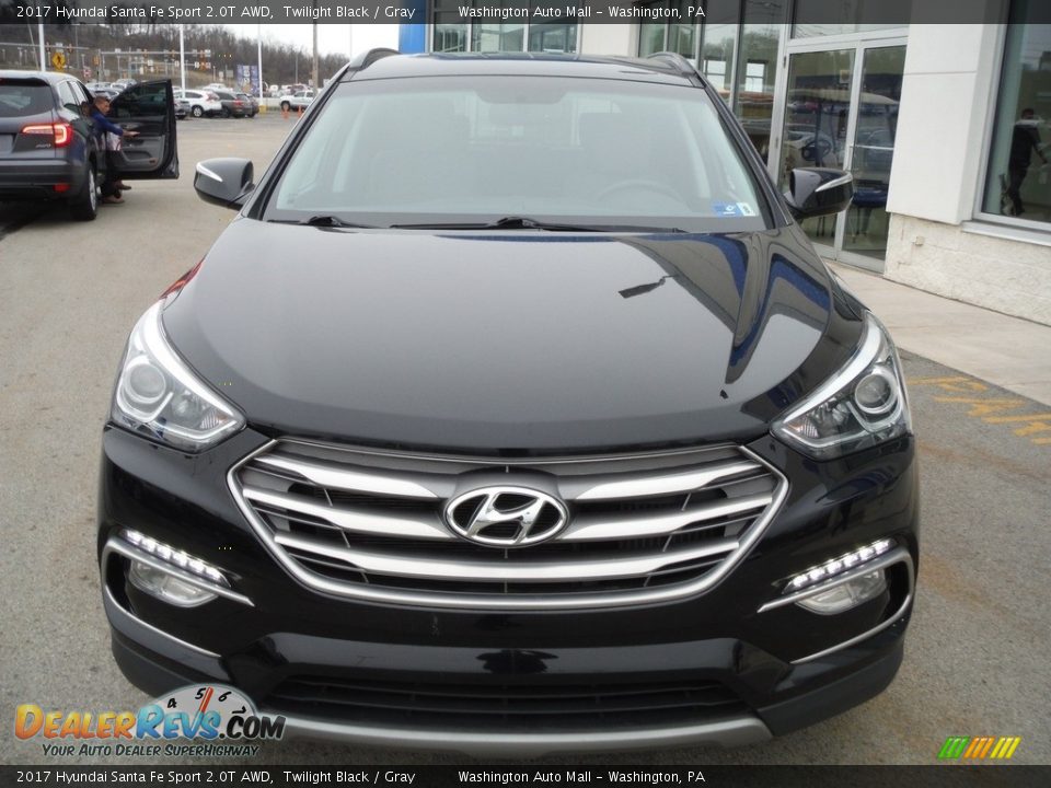 2017 Hyundai Santa Fe Sport 2.0T AWD Twilight Black / Gray Photo #3