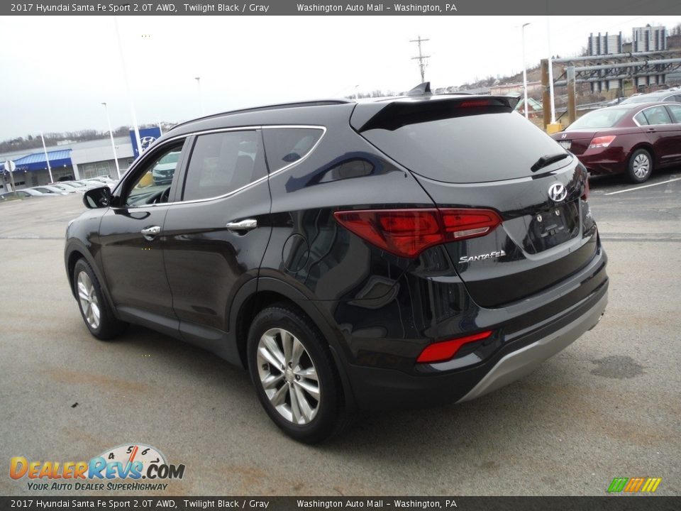 Twilight Black 2017 Hyundai Santa Fe Sport 2.0T AWD Photo #7