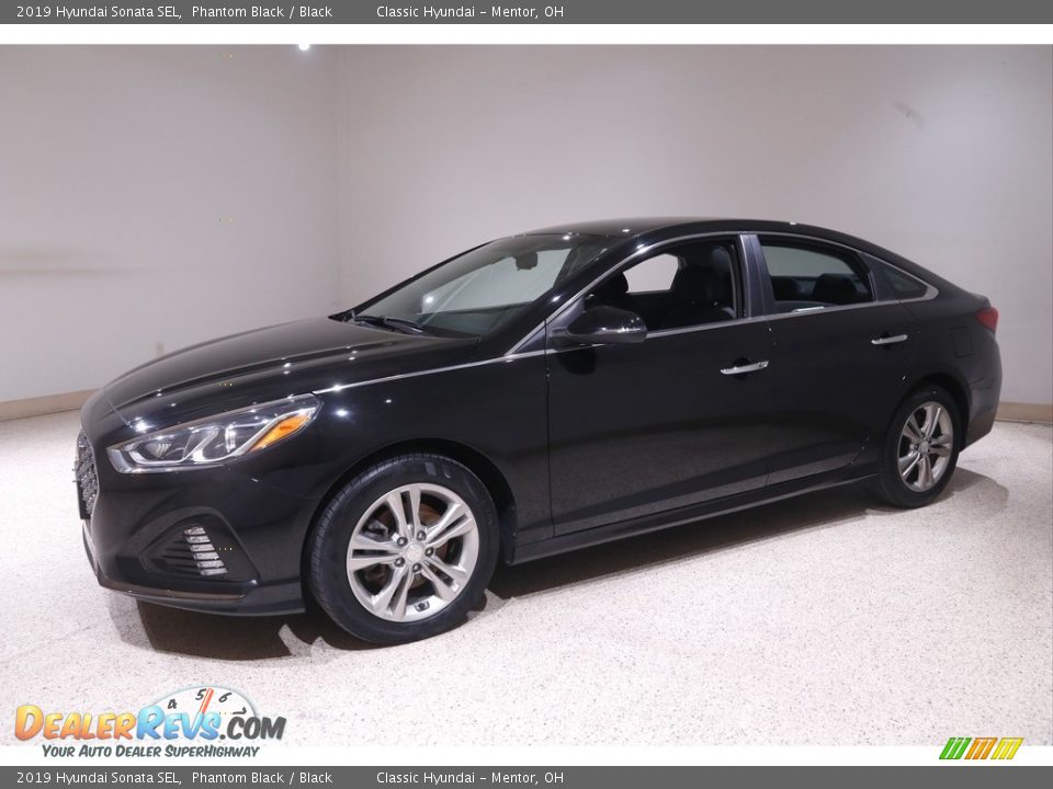 2019 Hyundai Sonata SEL Phantom Black / Black Photo #3