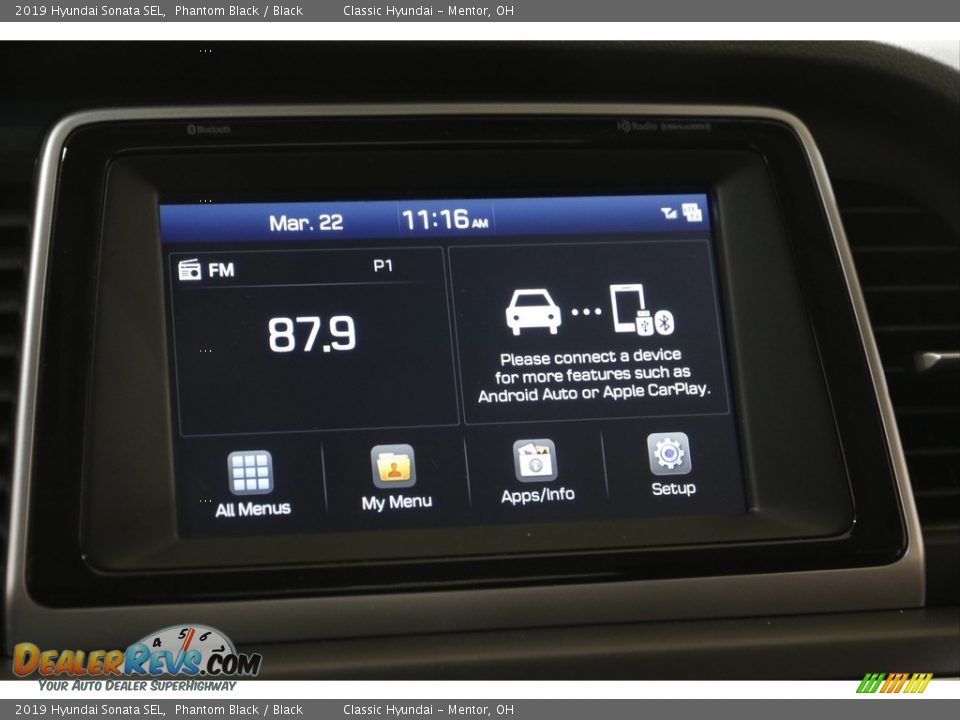 2019 Hyundai Sonata SEL Phantom Black / Black Photo #9