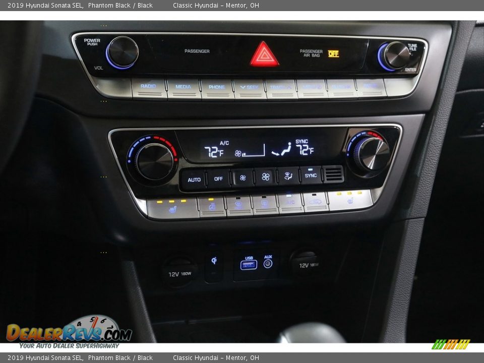 2019 Hyundai Sonata SEL Phantom Black / Black Photo #11
