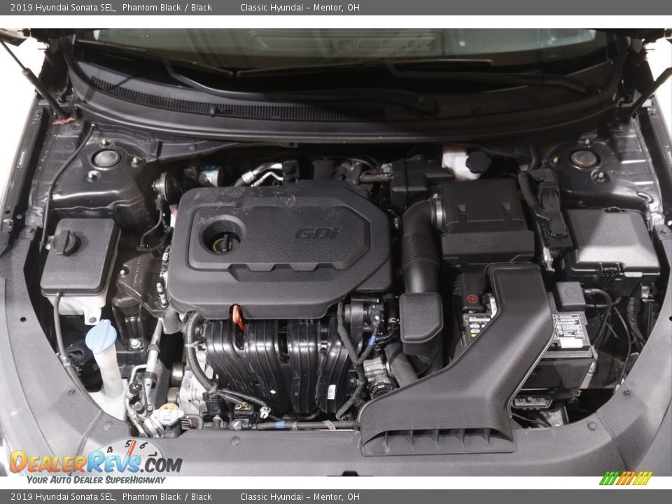 2019 Hyundai Sonata SEL Phantom Black / Black Photo #17