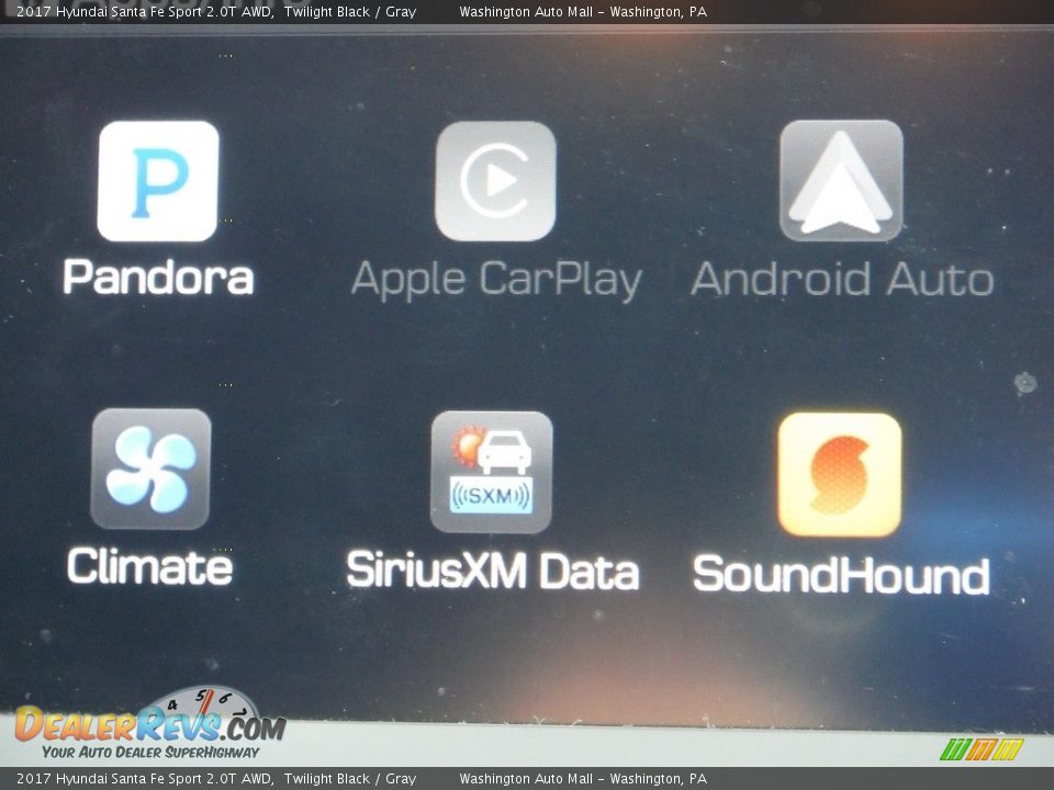 2017 Hyundai Santa Fe Sport 2.0T AWD Twilight Black / Gray Photo #21