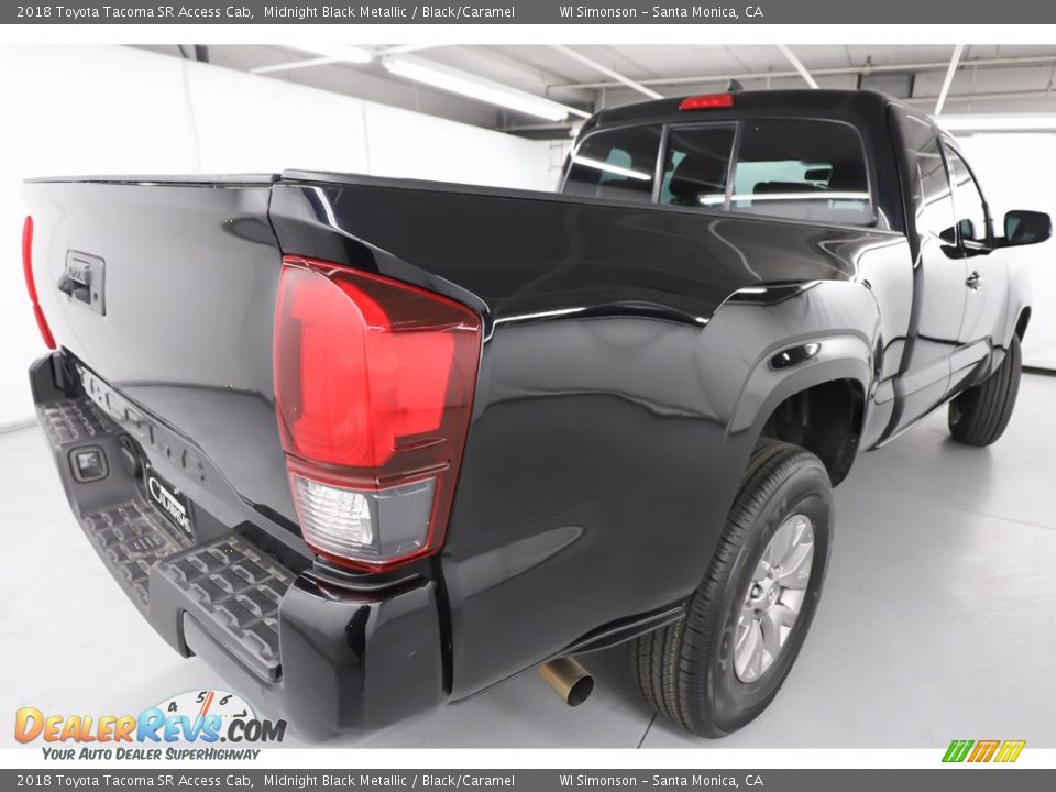 2018 Toyota Tacoma SR Access Cab Midnight Black Metallic / Black/Caramel Photo #5