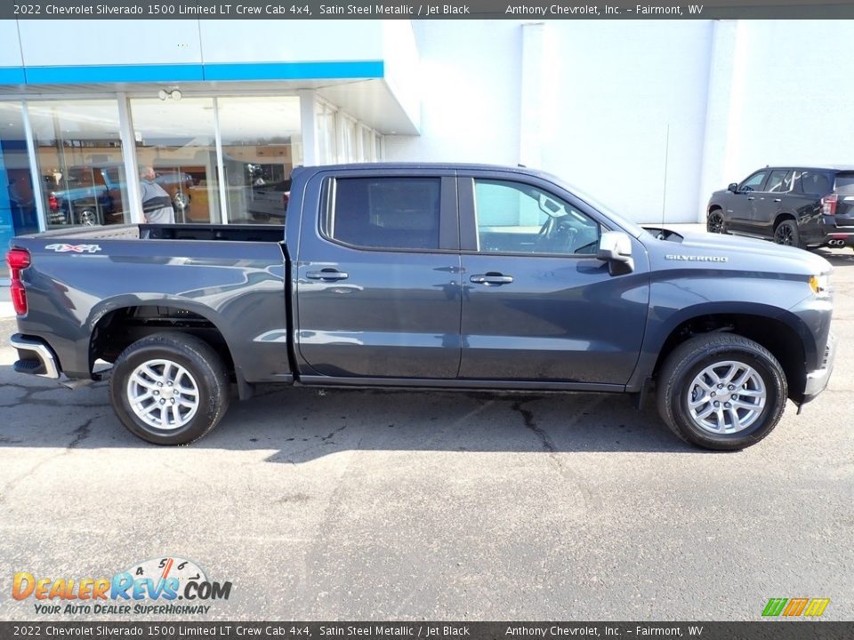 2022 Chevrolet Silverado 1500 Limited LT Crew Cab 4x4 Satin Steel Metallic / Jet Black Photo #2