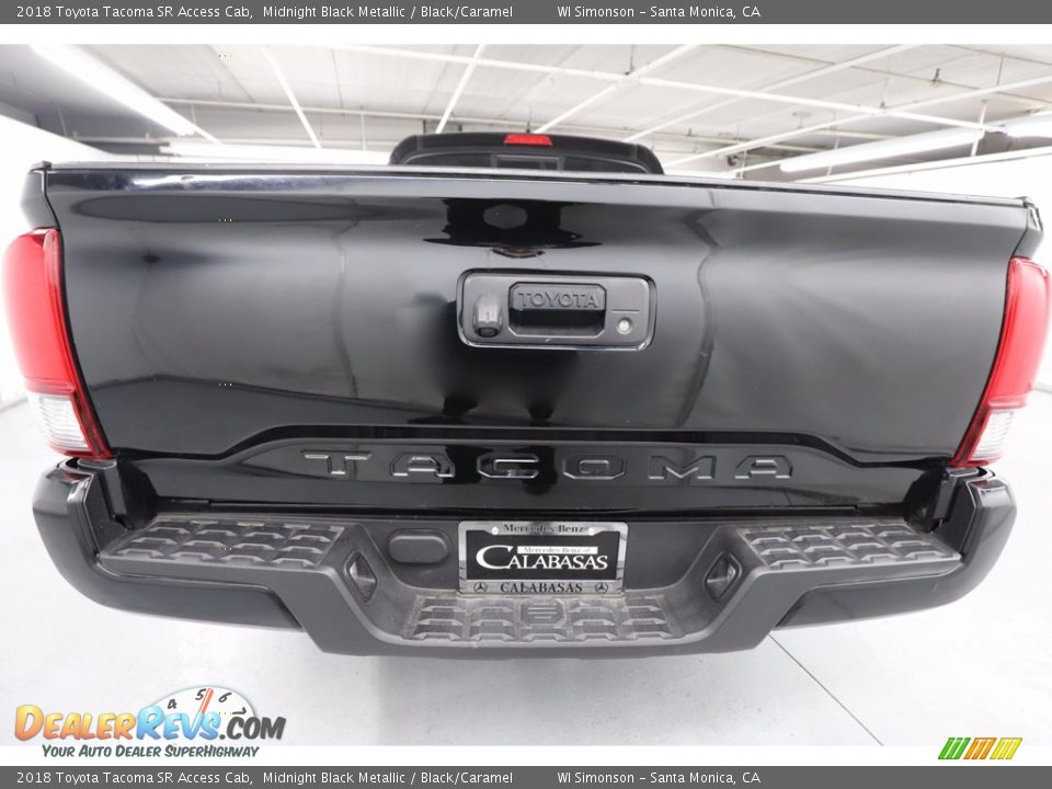 2018 Toyota Tacoma SR Access Cab Midnight Black Metallic / Black/Caramel Photo #7