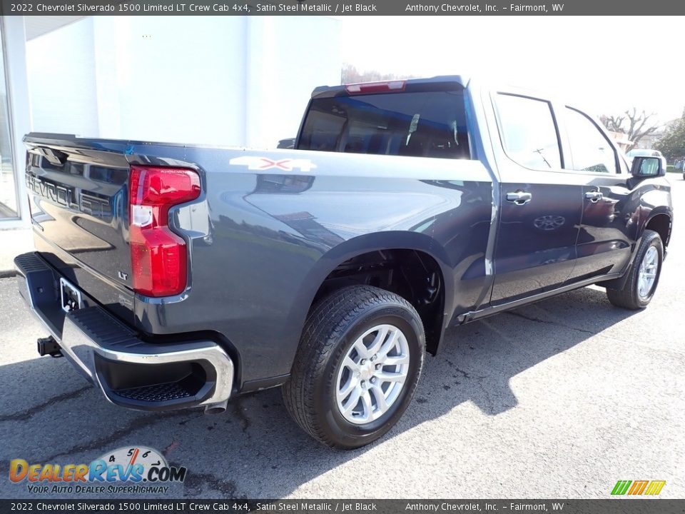 2022 Chevrolet Silverado 1500 Limited LT Crew Cab 4x4 Satin Steel Metallic / Jet Black Photo #3