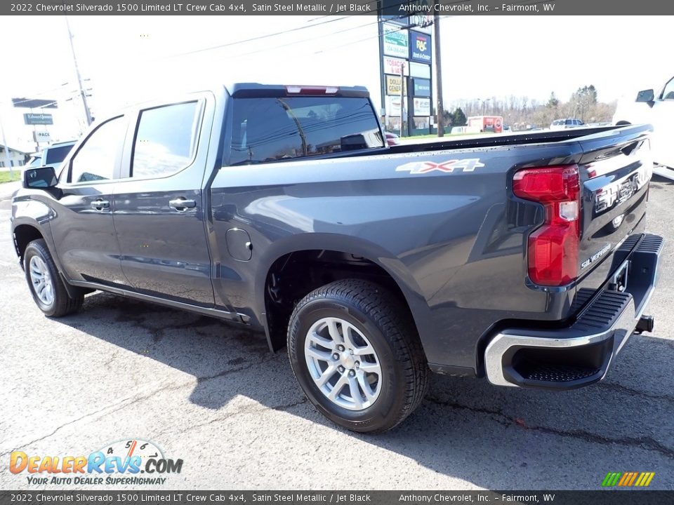 2022 Chevrolet Silverado 1500 Limited LT Crew Cab 4x4 Satin Steel Metallic / Jet Black Photo #5