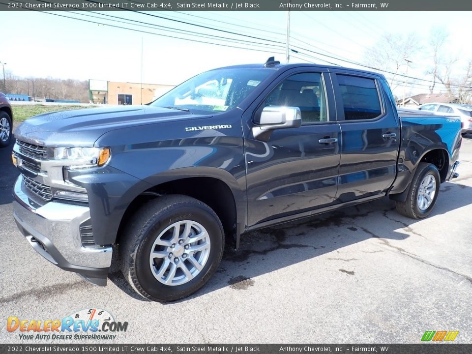 2022 Chevrolet Silverado 1500 Limited LT Crew Cab 4x4 Satin Steel Metallic / Jet Black Photo #7