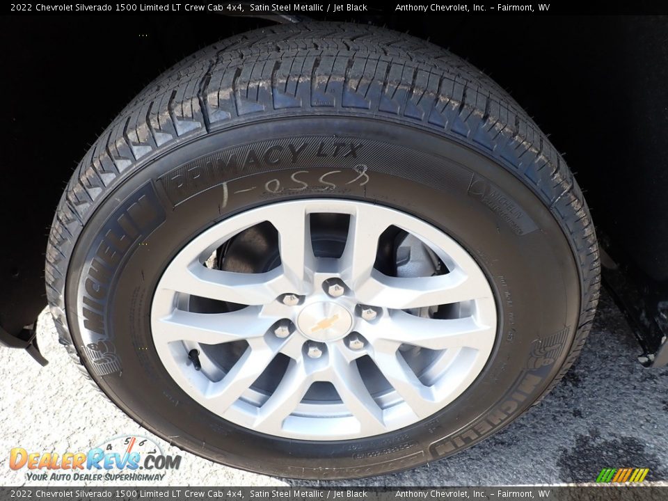 2022 Chevrolet Silverado 1500 Limited LT Crew Cab 4x4 Satin Steel Metallic / Jet Black Photo #9