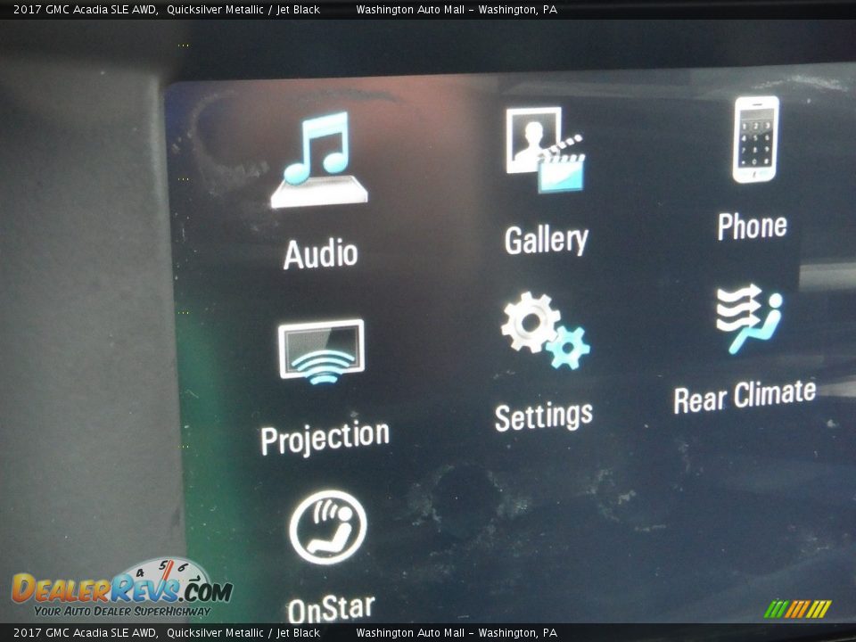 2017 GMC Acadia SLE AWD Quicksilver Metallic / Jet Black Photo #18