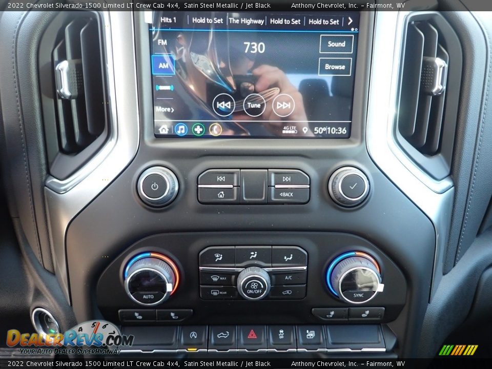 2022 Chevrolet Silverado 1500 Limited LT Crew Cab 4x4 Satin Steel Metallic / Jet Black Photo #20