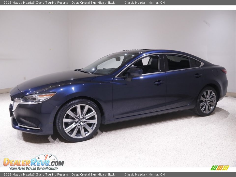 2018 Mazda Mazda6 Grand Touring Reserve Deep Crystal Blue Mica / Black Photo #3